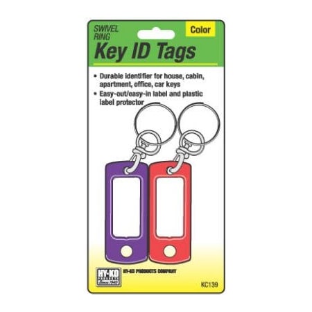Hy-Ko Prod 2PK Key TagSwiv Ring KC139